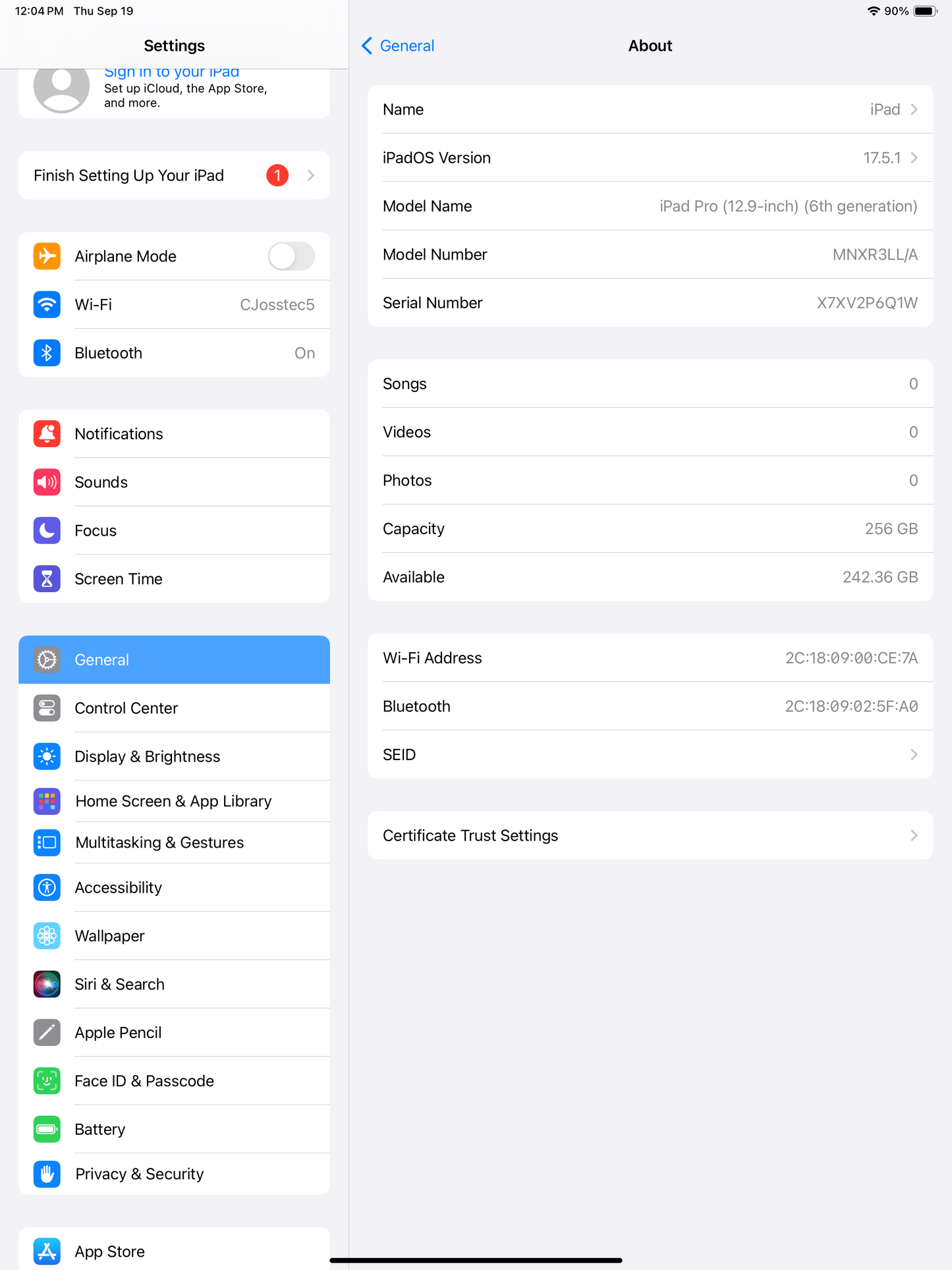 Apple - iPad Pro (6th Gen) M2 12.9-Inch iPad with Wi-Fi - 256GGB - Excellent