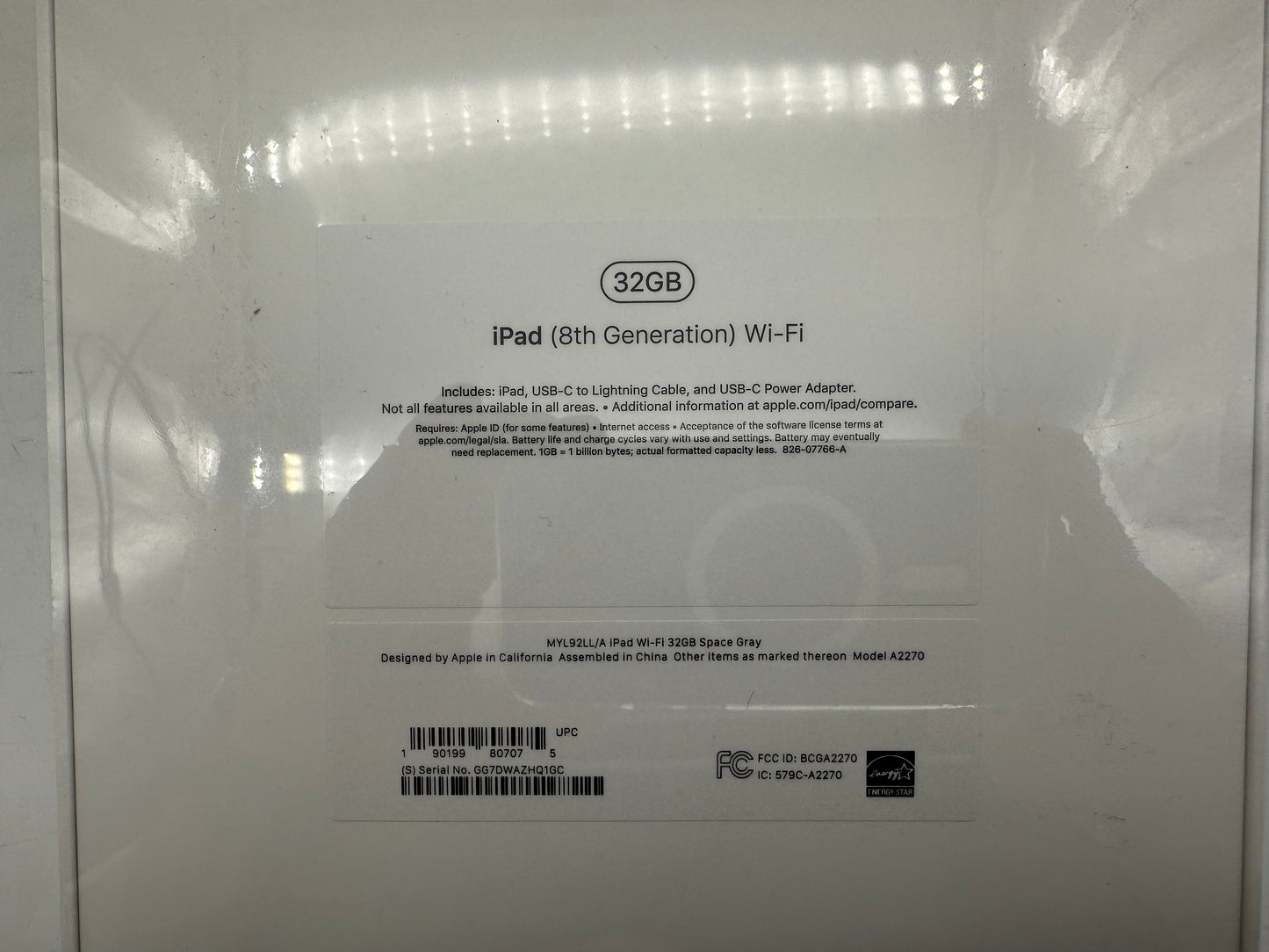 Apple 2020 iPad 8th gen (10.2-inch) 32GB Wifi Only "Brand New"