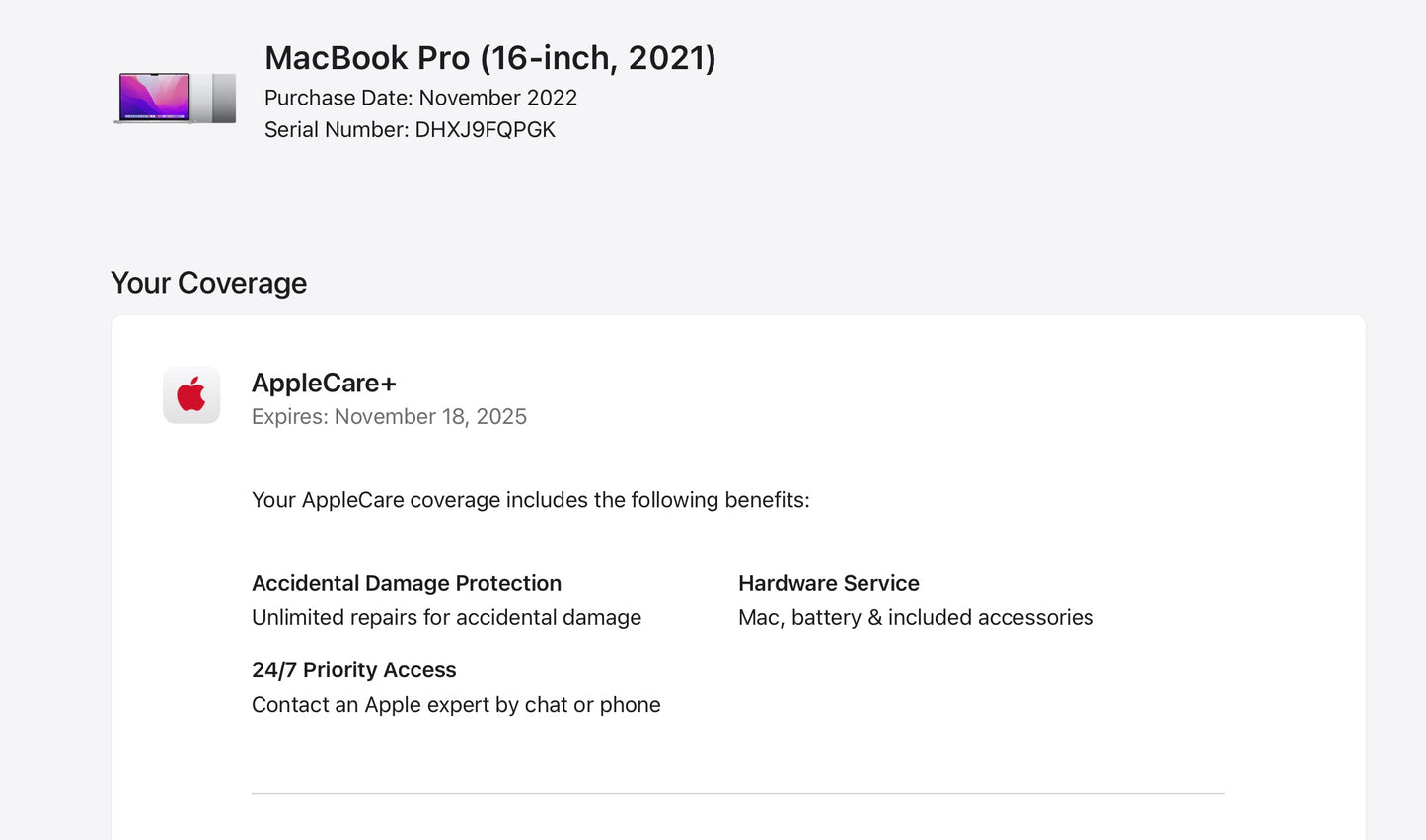 Apple 2021 MacBook Pro 16" M1 Max (24-Core GPU) 32GB RAM 1TB SSD AC+ - Excellent