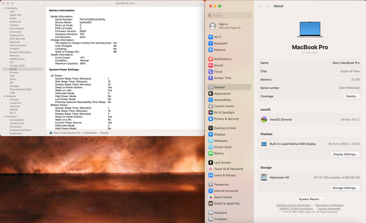 Apple 2021 MacBook Pro 16" M1 Max (32-Core GPU) 32GB RAM 1TB SSD - READ