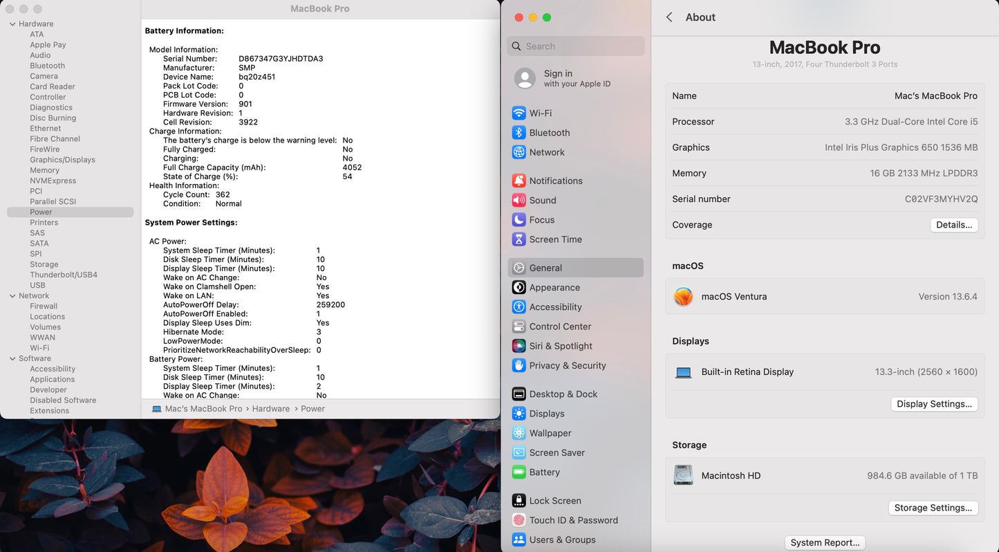 Apple 2017 MacBook Pro 13" TB 3.3GHz i5 16GB RAM 1TB SSD IIPG650 - Very Good