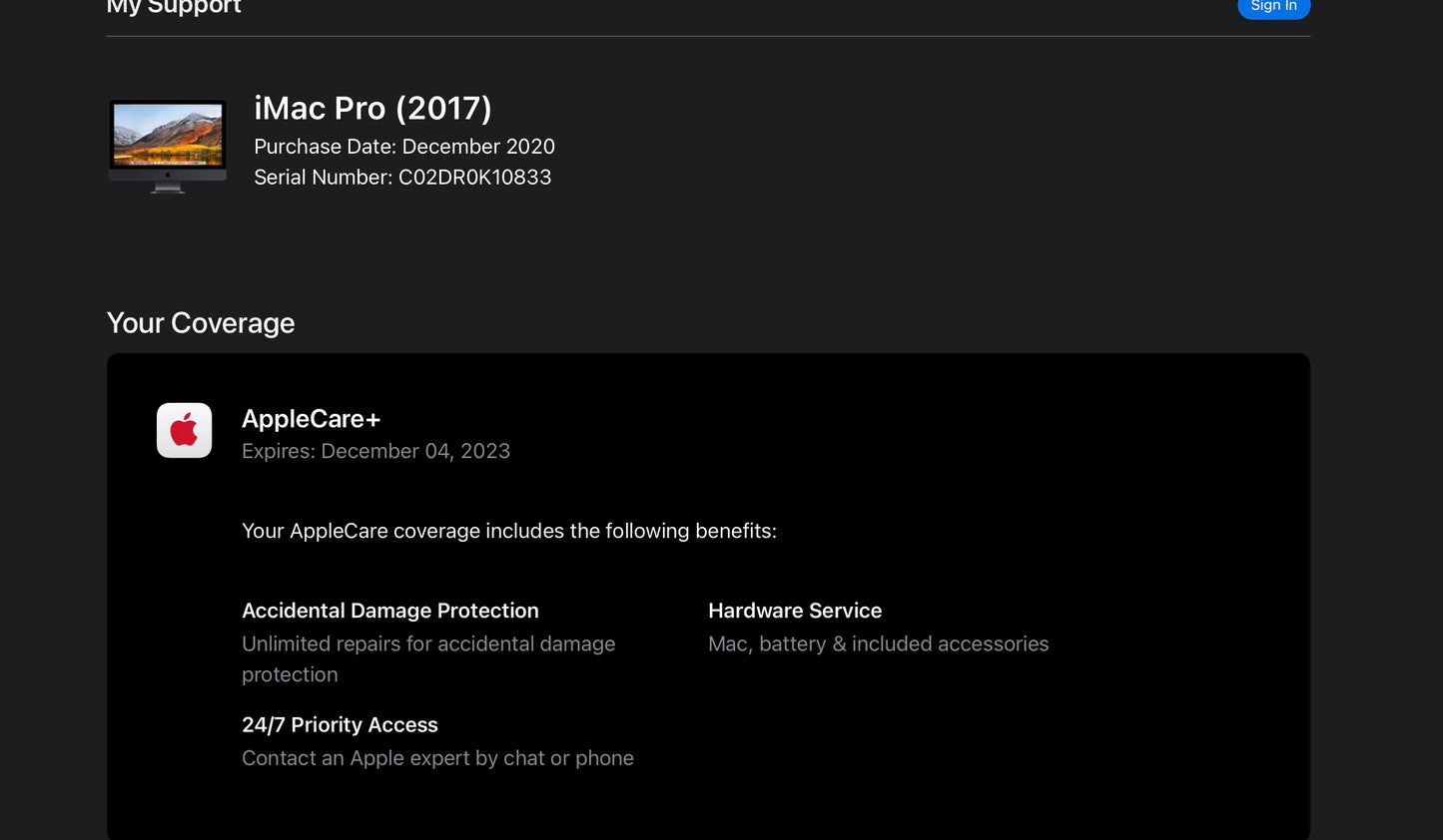 Apple 2017 iMac Pro 27 in 2.5GHz 14-Core Xeon W 64GB RAM 1TB SSD Vega56 8GB AC+