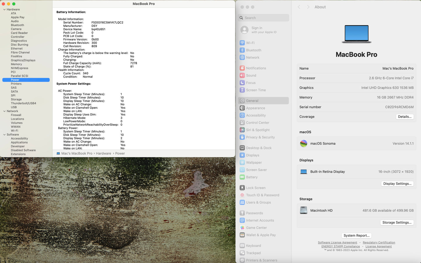 Apple 2019 MacBook Pro 16" 2.6GHz i7 16GB RAM 512GB SSD RP5300M 4GB - Good