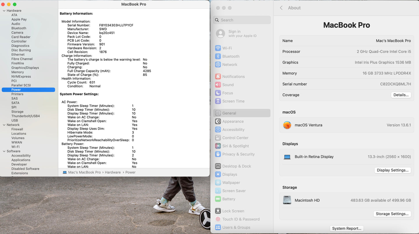 Apple 2020 MacBook Pro 13 in 2.0GHz i5 16GB RAM 512GB SSD IIPG1536 - Good