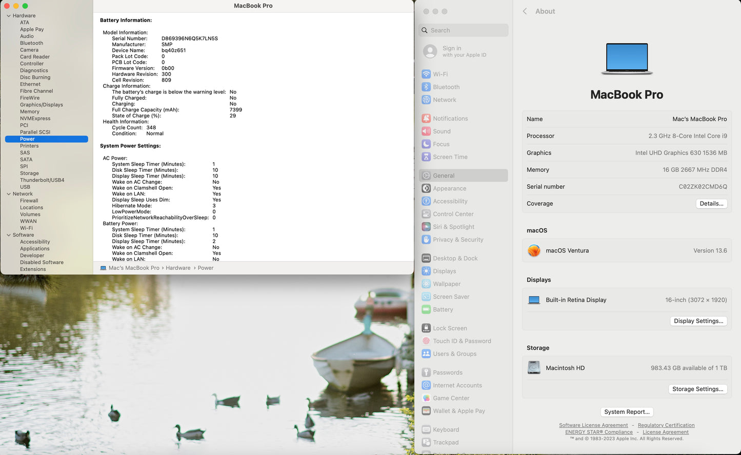 Apple 2019 MacBook Pro 16 in 2.3GHz i9 16GB RAM 1TB SSD RP5500M 4GB - Good