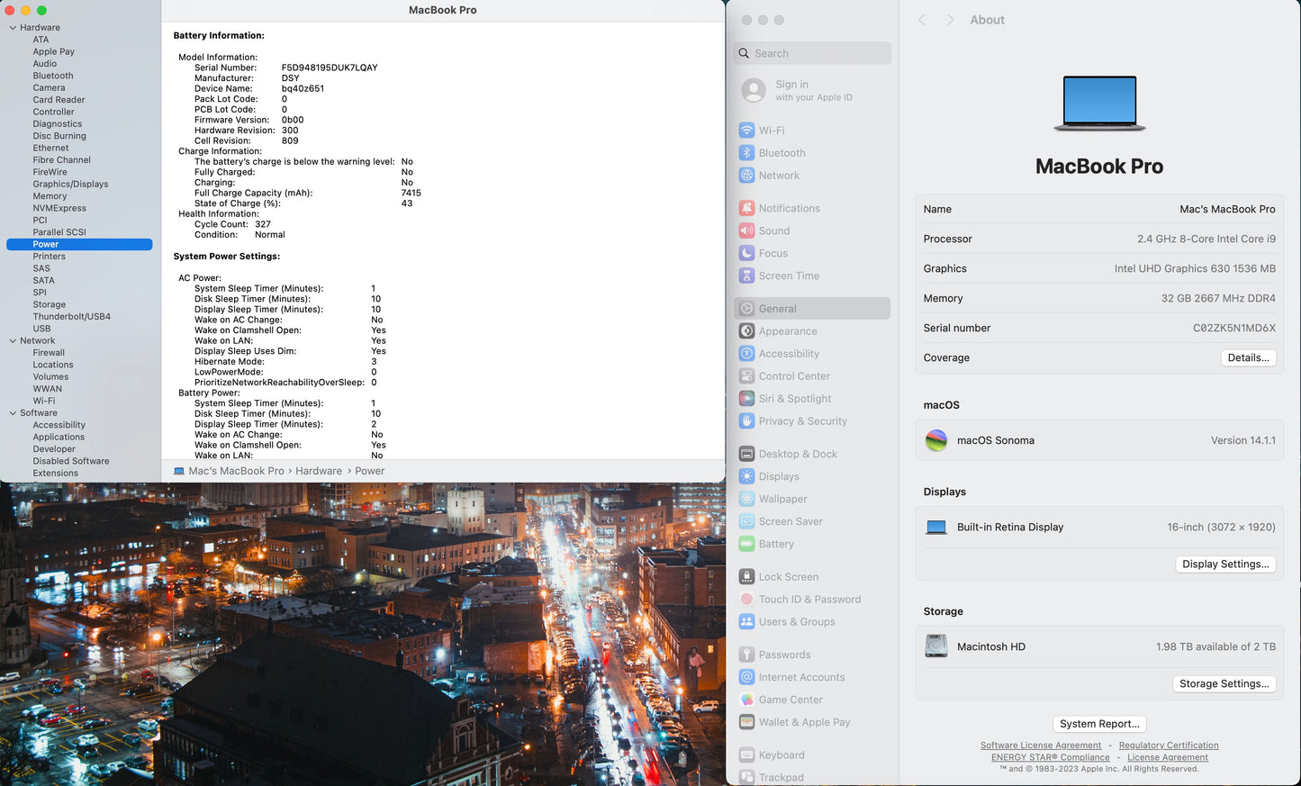Apple 2019 MacBook Pro 16 in 2.4GHz i9 32GB RAM 1TB SSD RP5600M 8GB - Excellent
