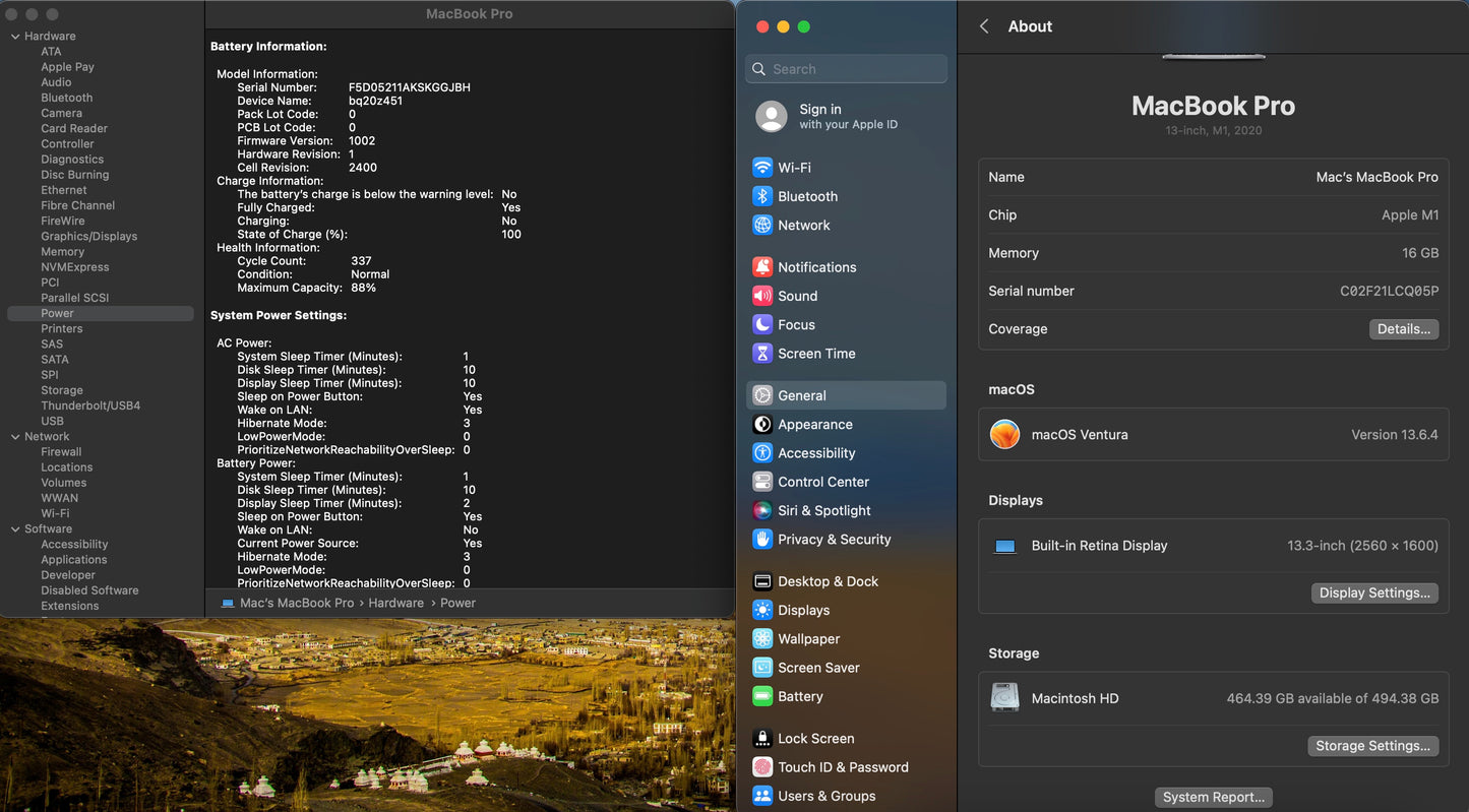 Apple 2020 MacBook Pro 13" M1 (8-Core GPU) 16GB RAM 512GB SSD - Good