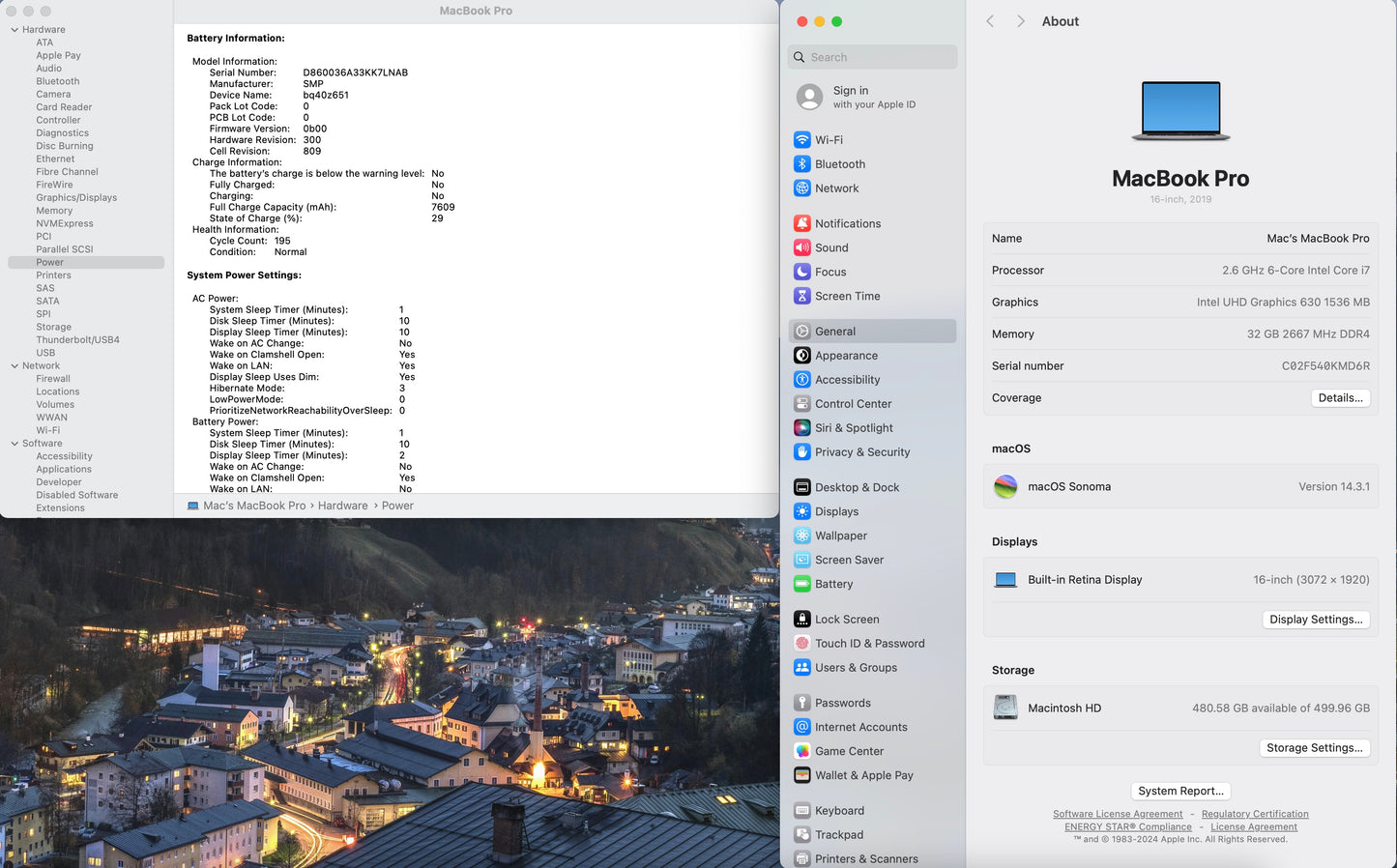 Apple 2019 MacBook Pro 16" 2.6GHz i7 32GB RAM 512GB SSD RP5300M 4GB - Very good