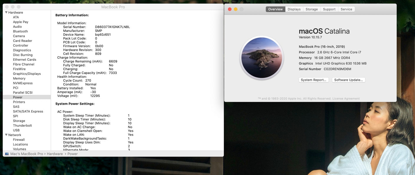 Apple 2019 MacBook Pro 16" 2.6GHz i7 16GB RAM 512GB SSD RP5300M 4GB - Very Good