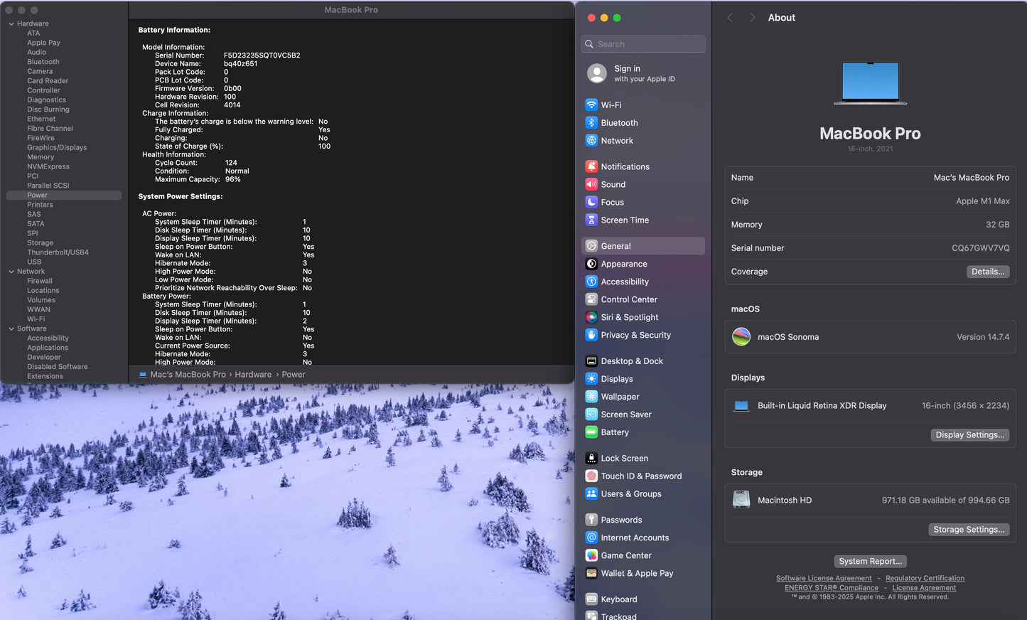 Apple 2021 MacBook Pro 16" M1 Max (32-Core GPU) 32GB RAM 1TB SSD - READ