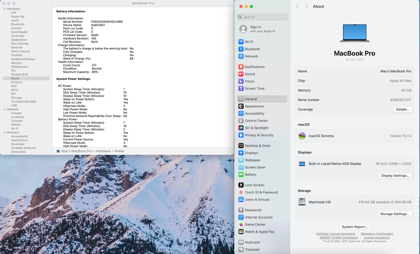 Apple 2021 MacBook Pro 16" M1 Max (32-Core GPU) 64GB RAM 512GB SSD - Very good