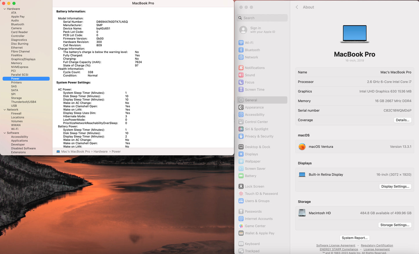 Apple 2019 MacBook Pro 16 in TB 2.6GHz 6-Core i7 16GB RAM 512GB SSD RP5300M 4GB