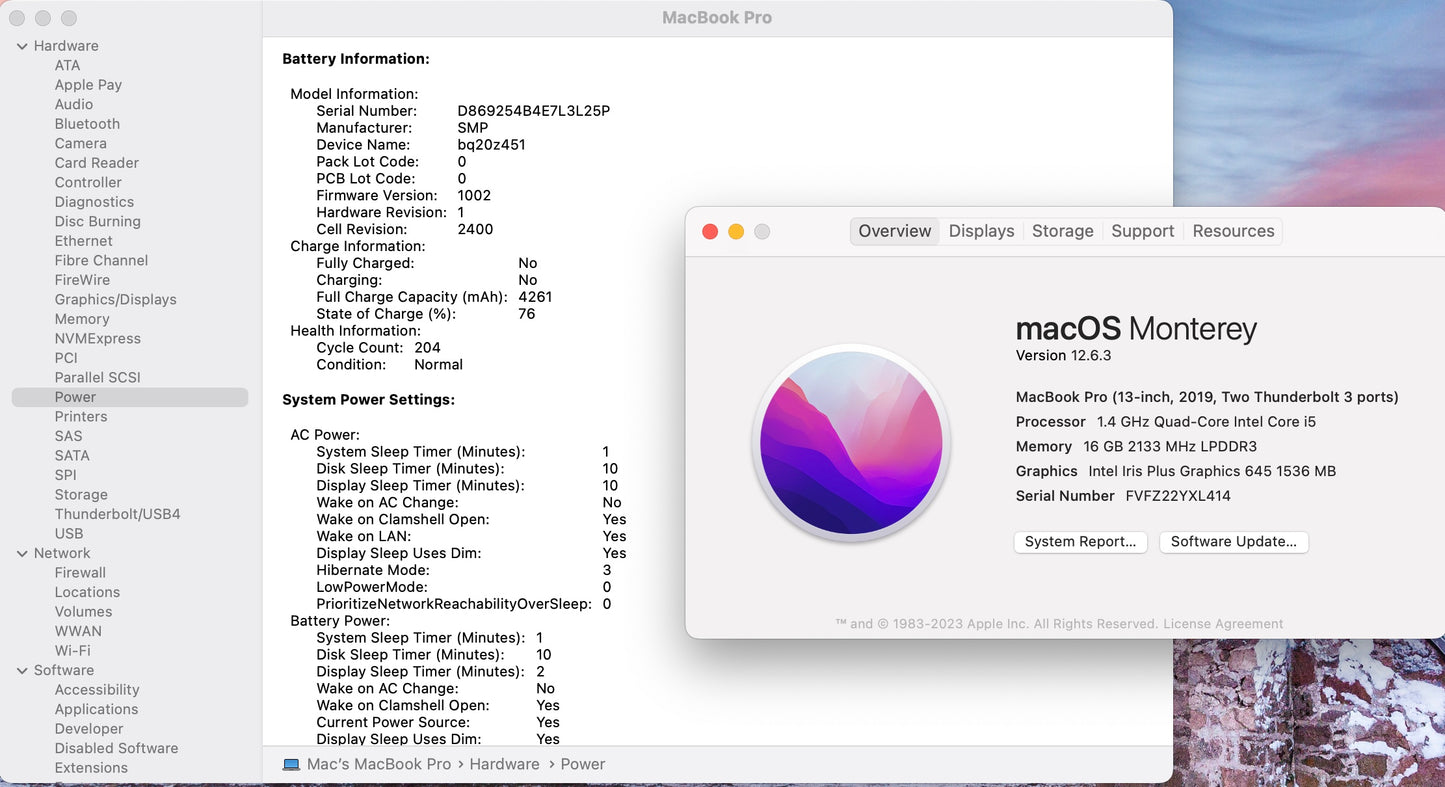 Apple 2019 MacBook Pro 13 in TB 1.4GHz Dual-Core i5 16GB RAM 256GB SSD IIPG 645