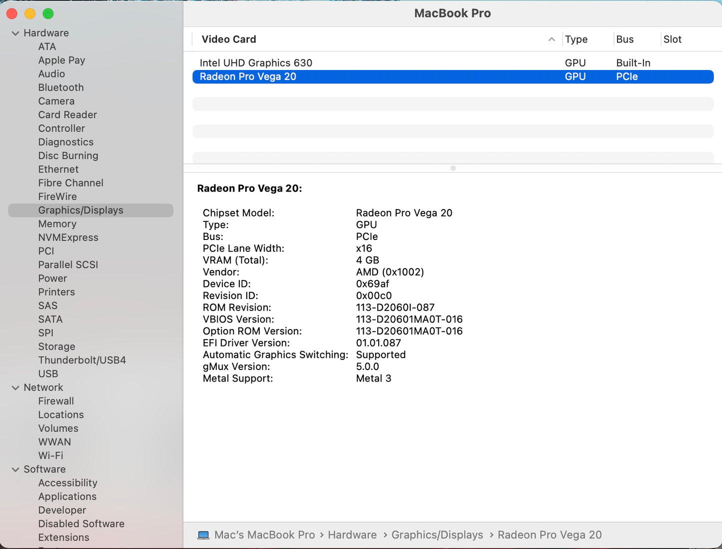 Apple 2019 MacBook Pro 15in 2.4GHz i9 32GB RAM 512GB SSD Vega 20 4GB - Excellent