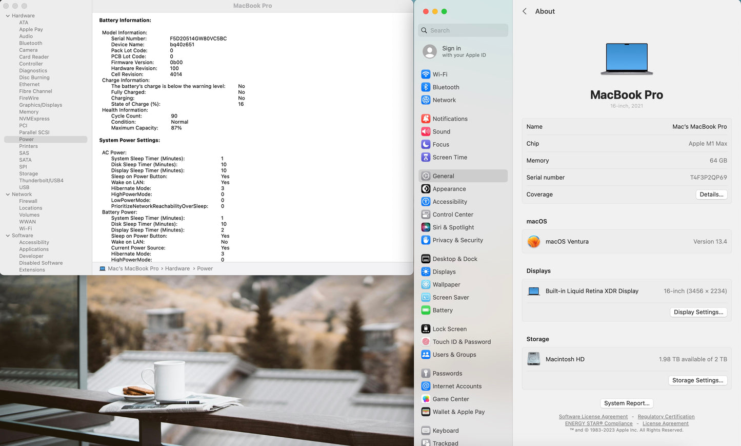 Apple 2021 MacBook Pro 16" M1 Max (32-Core GPU) 64GB RAM 2TB SSD AC+ - Very good