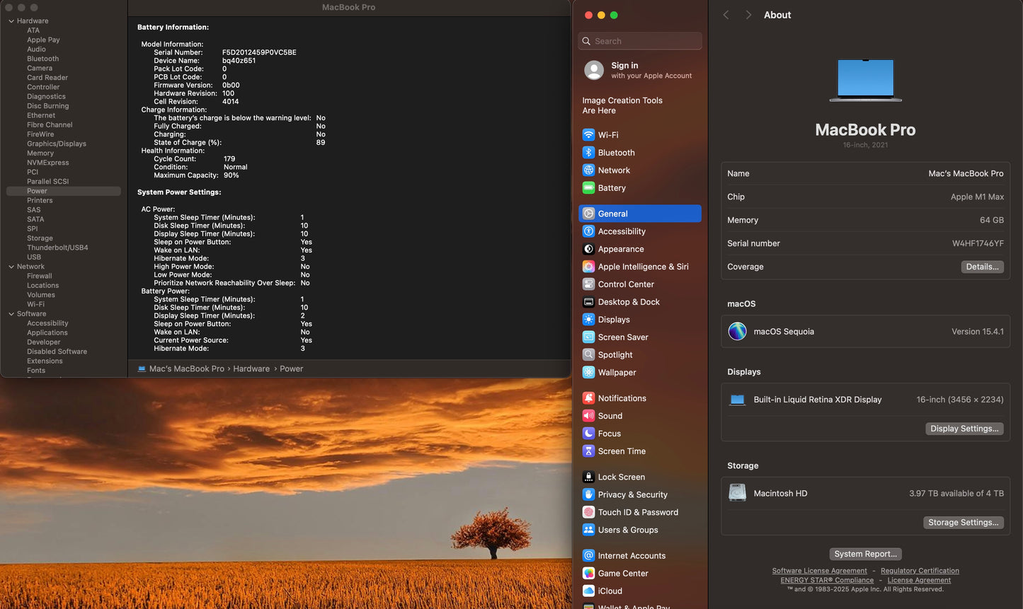 Apple 2021 MacBook Pro 16" M1 Max (32-Core GPU) 64GB RAM 4TB SSD - READ