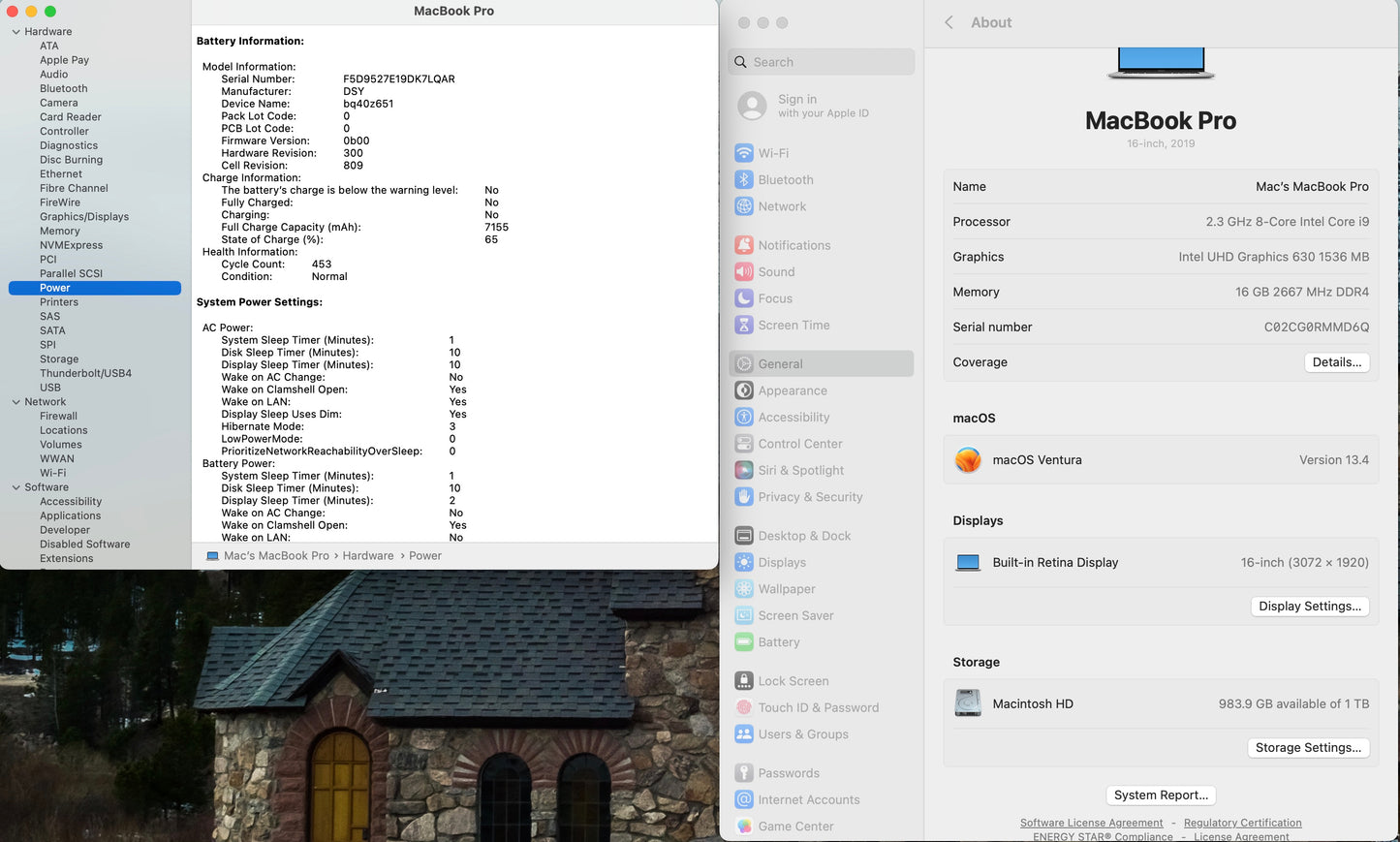 Apple 2019 MacBook Pro 16 in TB 2.3GHz i9 16GB RAM 1TB SSD RP5500M 4GB - Good