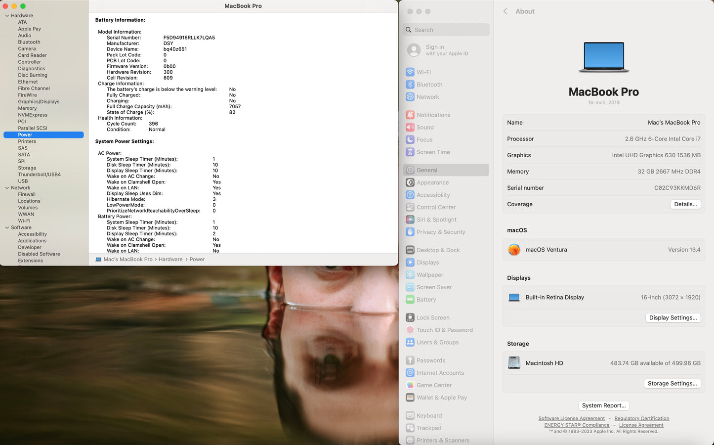 Apple 2019 MacBook Pro 16 in TB 2.6GHz i7 32GB RAM 512GB RP5300M 4GB - Good