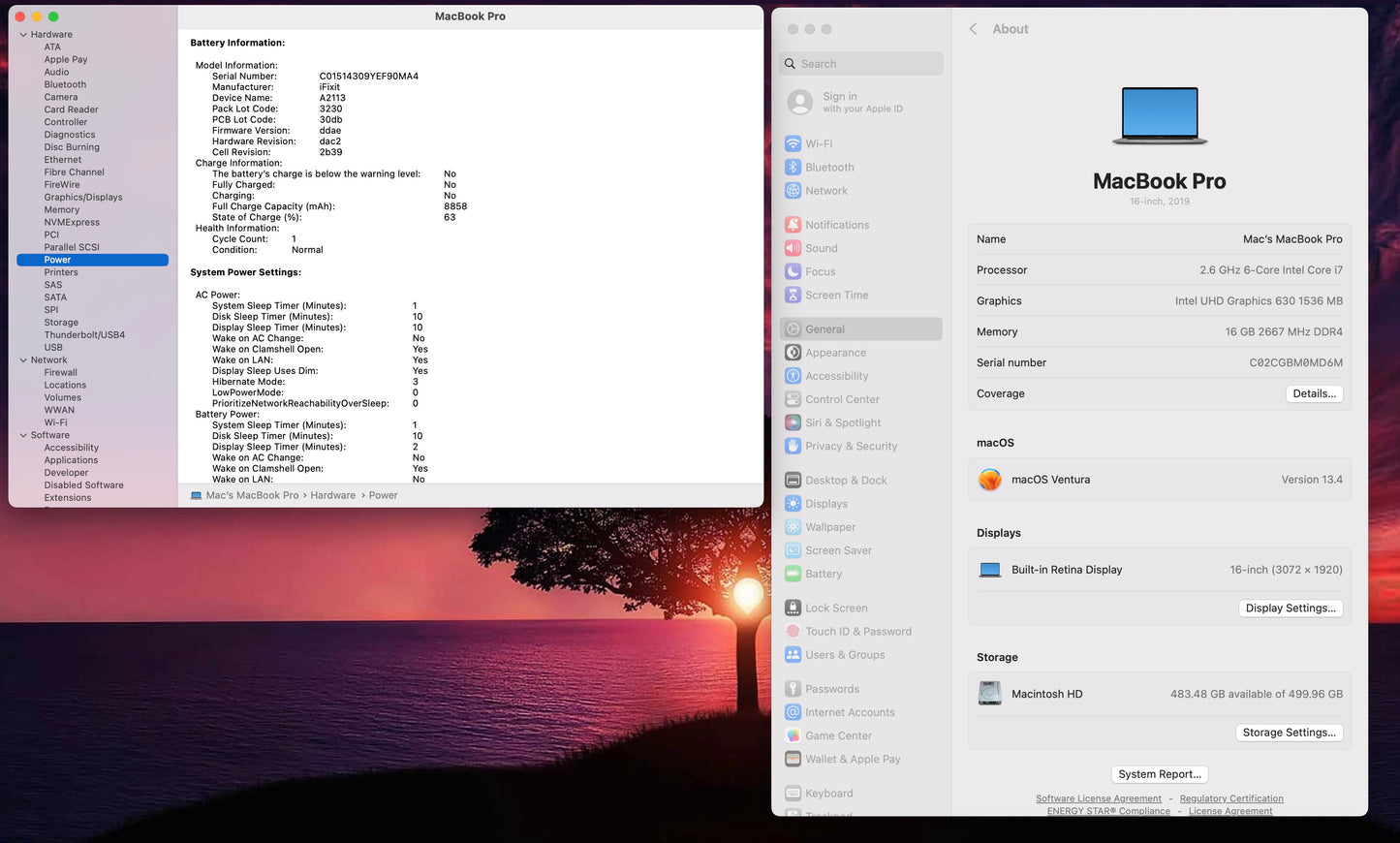 Apple 2019 Macbook Pro 16in 2.6GHz i7 16GB RAM 512GB SSD RP5300M 4GB - Very Good