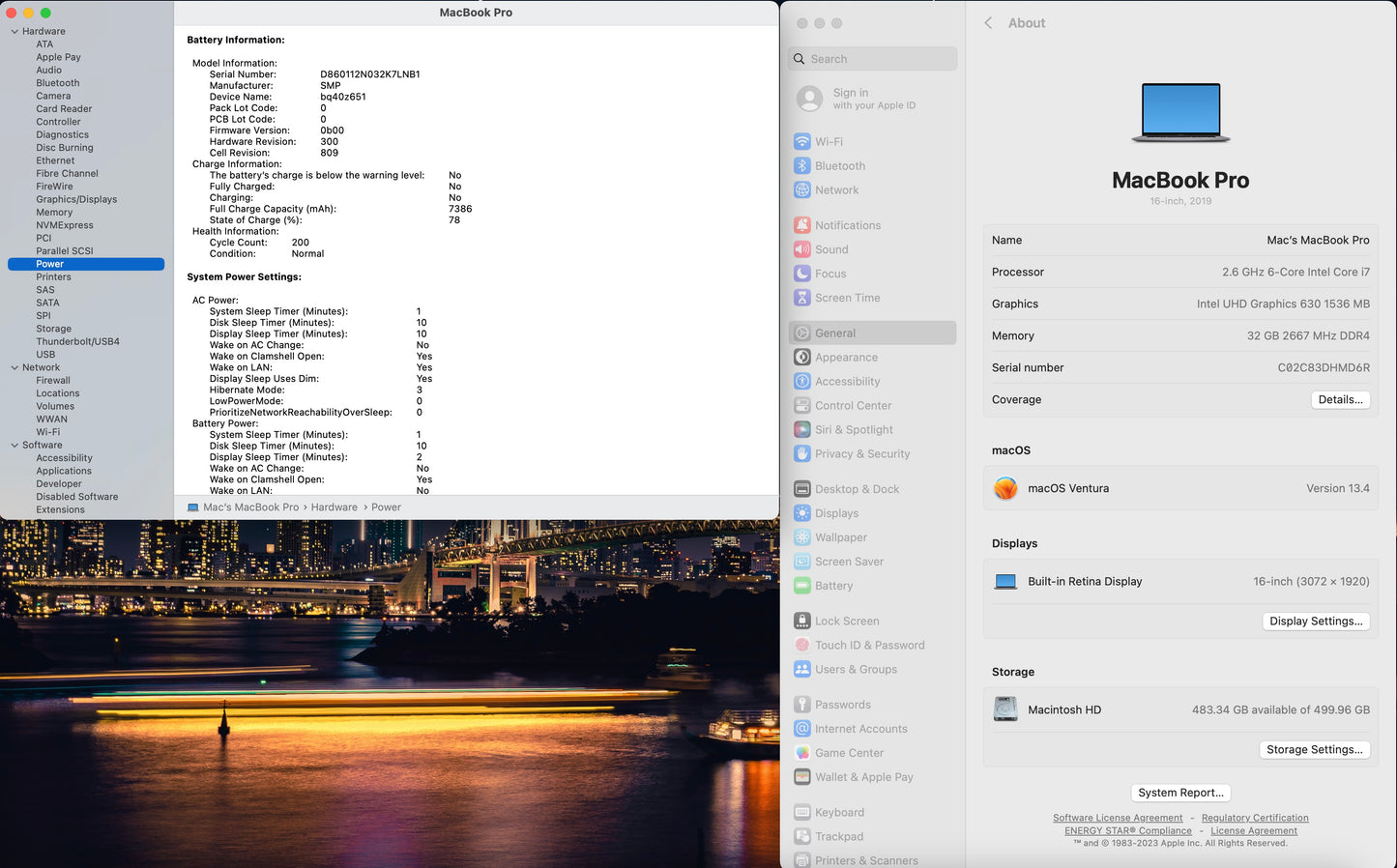 Apple 2019 MacBook Pro 16in 2.6GHz i7 32GB RAM 512GB SSD RP5300M 4GB - Very Good