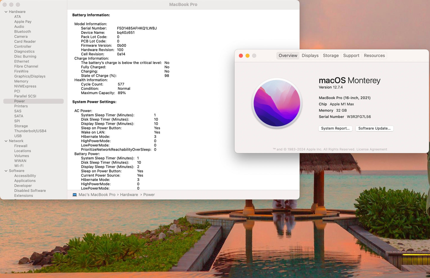 Apple 2021 MacBook Pro 16" M1 Max (32-Core GPU) 32GB RAM 1TB SSD - Good