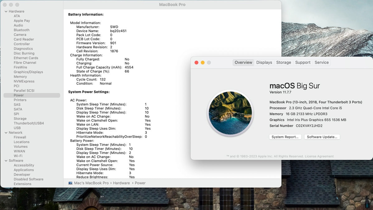 Apple 2018 MacBook Pro 13 in TB 2.3GHz i5 16GB RAM 512GB SSD IIPG655 - Very Good