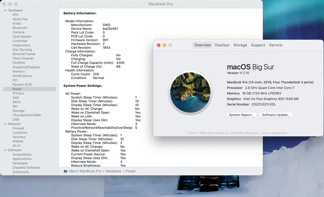 Apple 2019 MacBook Pro 13" 2.8GHz Quad-Core i7 16GB RAM 256GB SSD - Very good