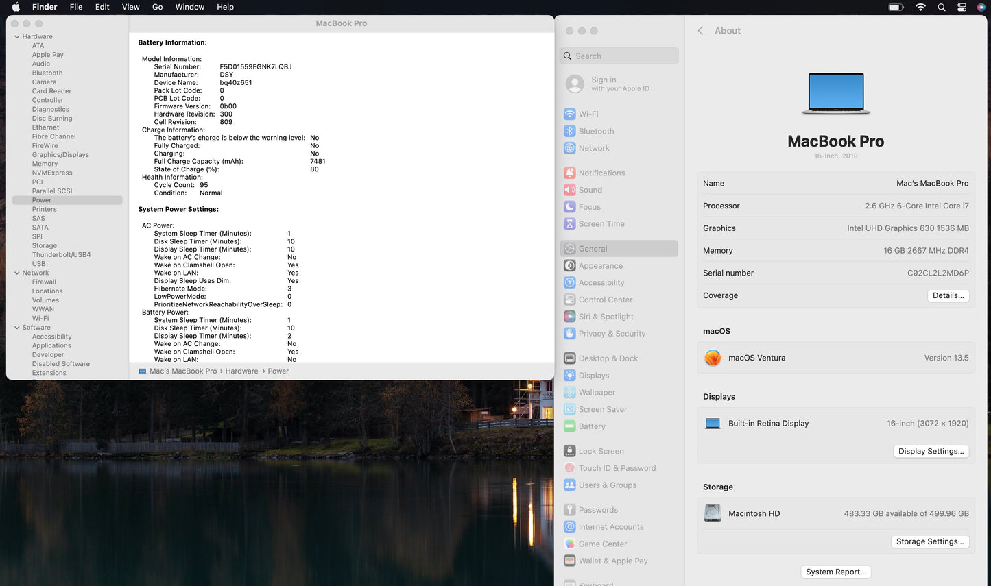 Apple 2019 Macbook Pro 16in 2.6GHz i7 16GB RAM 512GB SSD RP5300M 4GB - Very Good