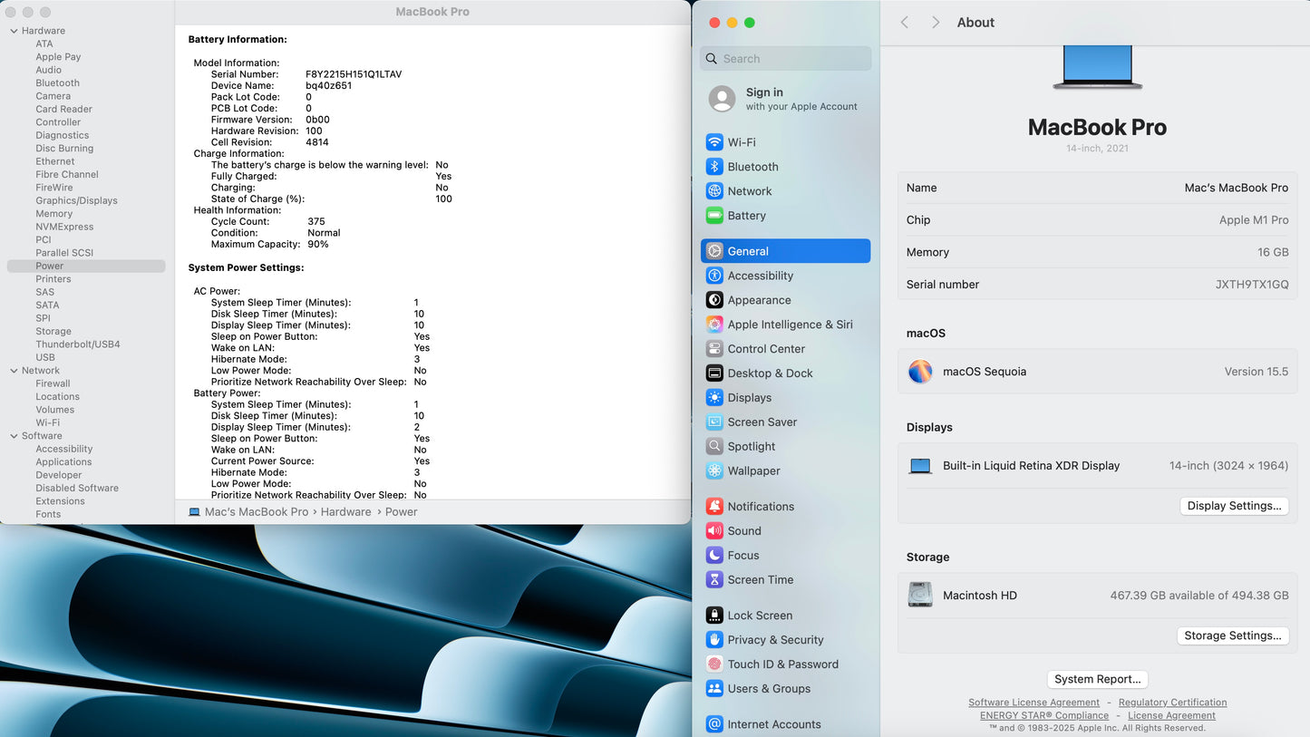 Apple 2021 MacBook Pro 14" M1 Pro (14-Core GPU) 16GB RAM 512GB SSD - READ