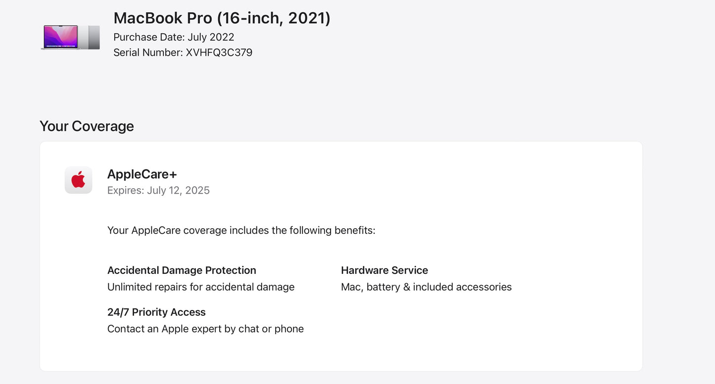 Apple 2021 MacBook Pro 16" M1 Max (24-Core GPU) 32GB RAM 1TB SSD AC+ - Excellent