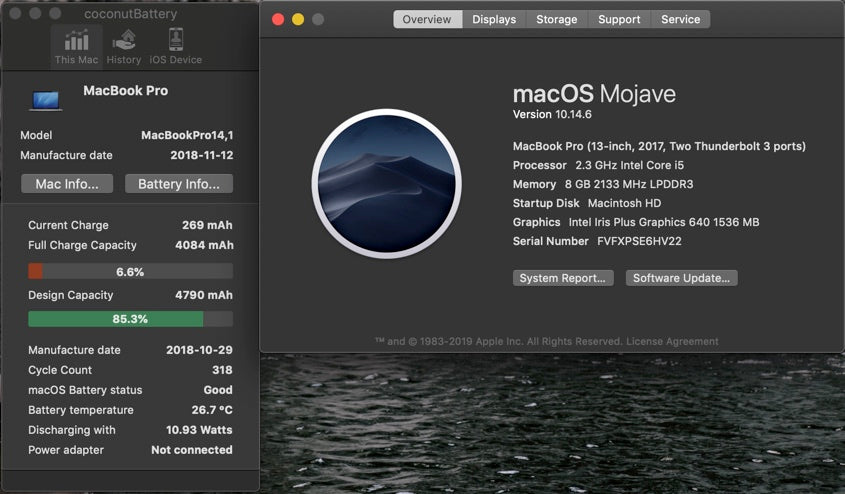 Apple 2017 13 in MacBook Pro Retina 2.3GHz Dual-Core i5 8GB 128GB SSD IIPG640