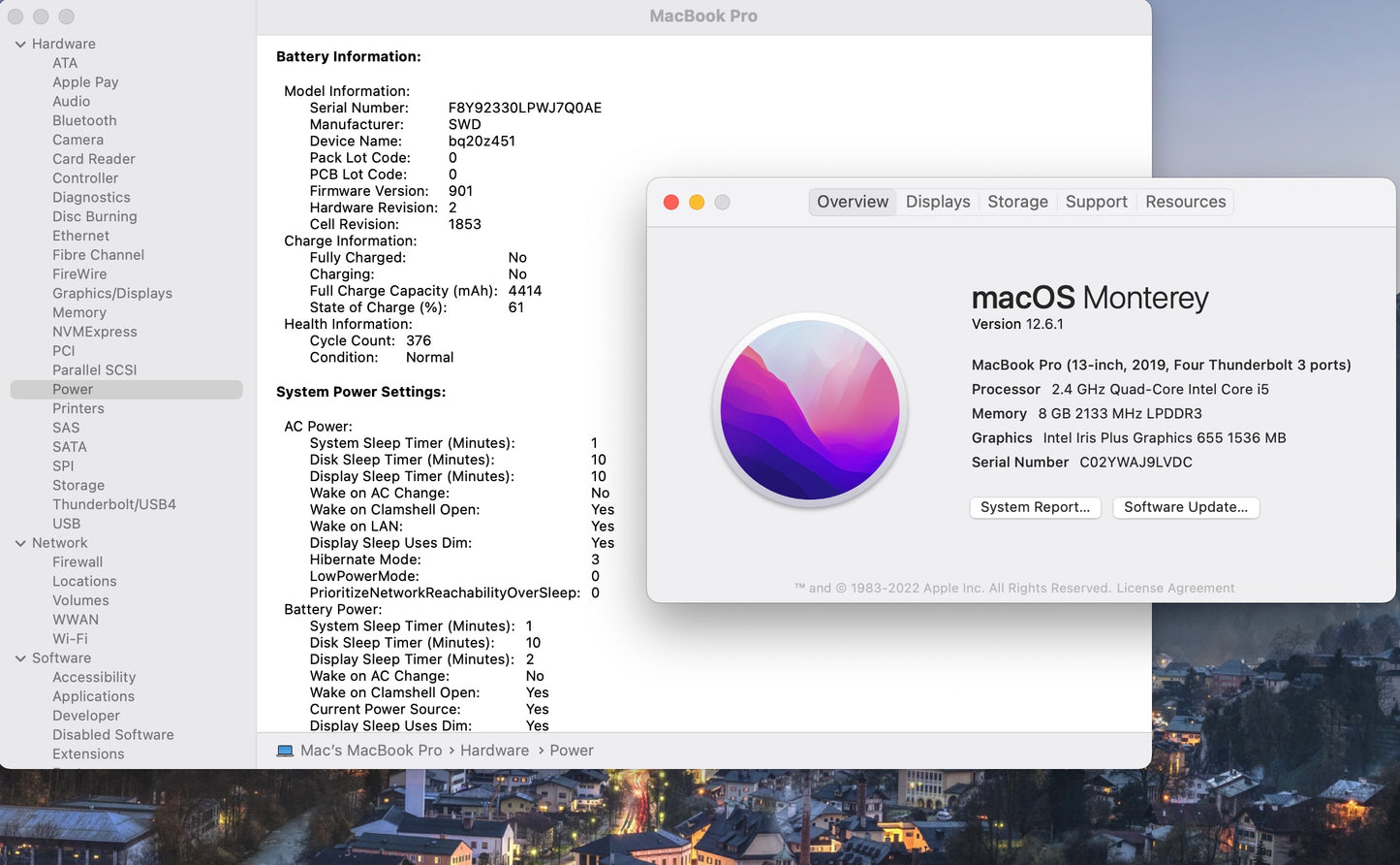 Apple 2019 MacBook Pro 13 in TB 2.4GHz Quad-Core i5 8GB RAM 256GB SSD IIPG645