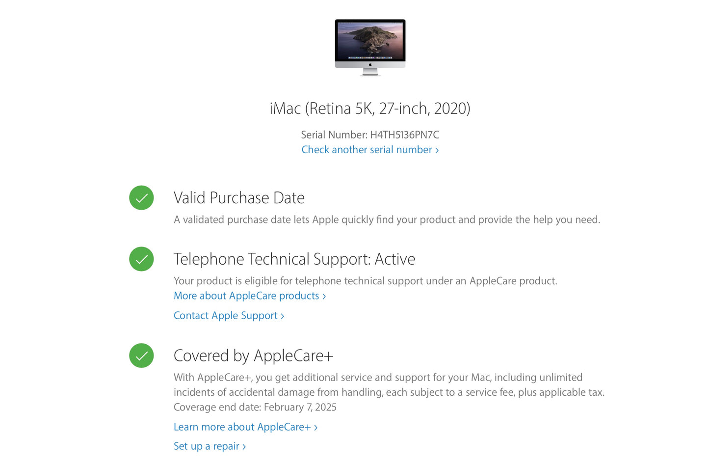 Apple 2020 iMac 27 in 5K 3.6GHz 10-Core i9 64GB RAM 4TB SSD RP5700XT 16GB AC+