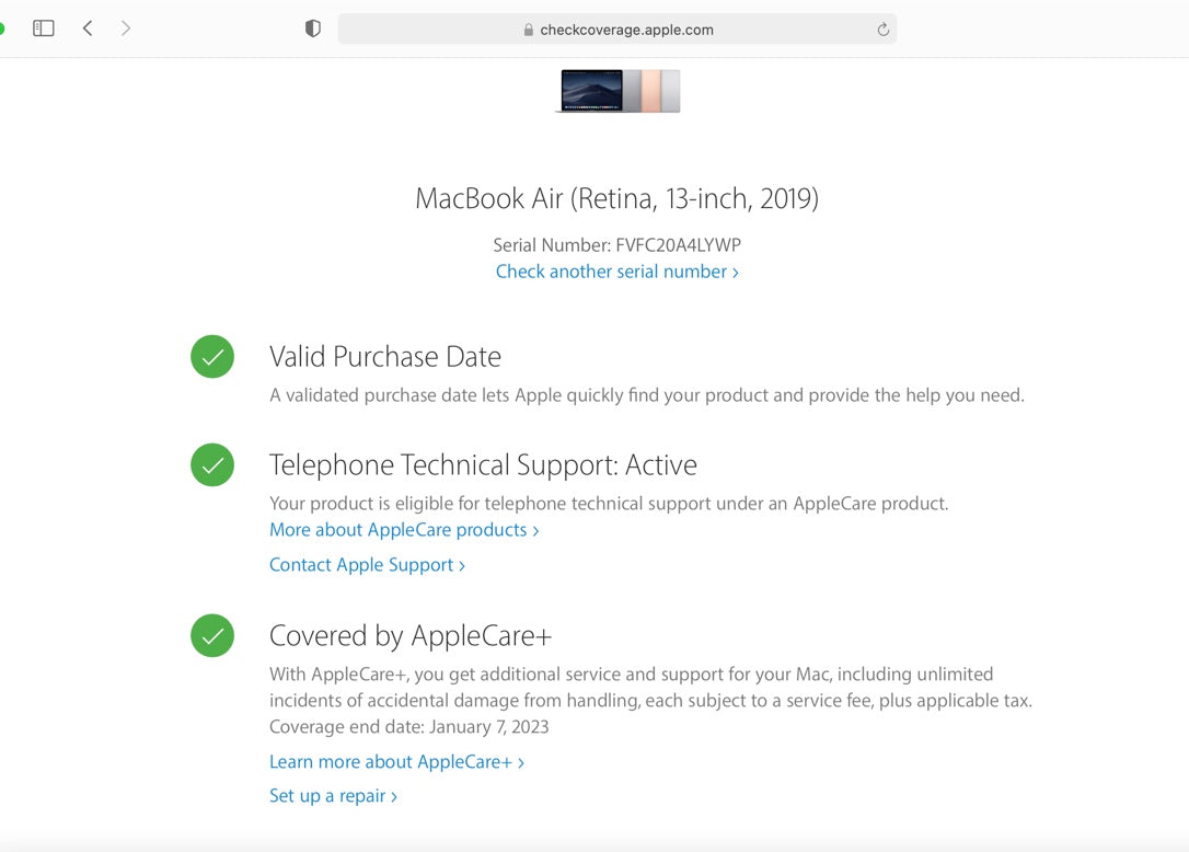 Apple 2019 13 in MacBook Air 1.6GHz Dual-Core i5 16GB RAM 256GB SSD IUG617 AC+