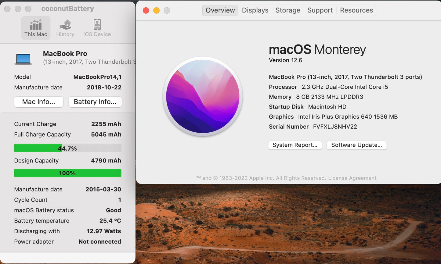 Apple 2017 13 in MacBook Pro Retina 2.3GHz Dual-Core i5 8GB RAM 128GB SSD