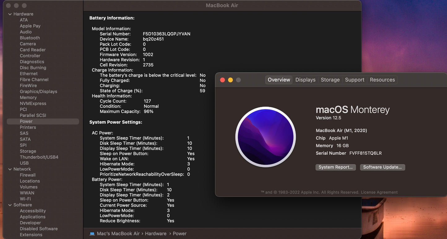 Apple 2020 MacBook Air M1 Chip 8-Core CPU 7-Core GPU 16GB RAM 256GB SSD