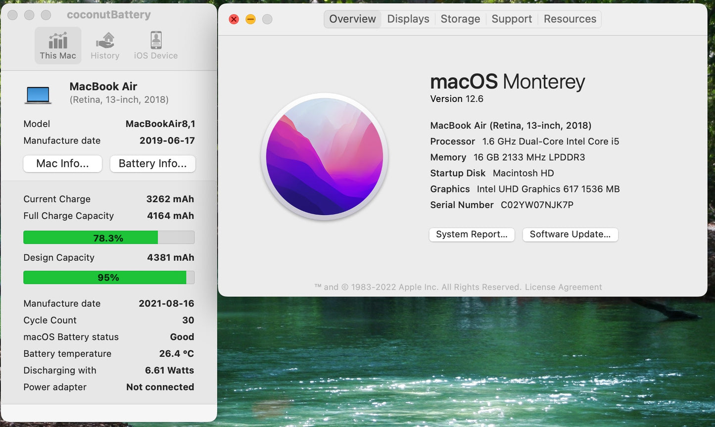 Apple 2018 13 in MacBook Air 1.6GHz Dual-Core i5 16GB RAM 128GB SSD IUG617