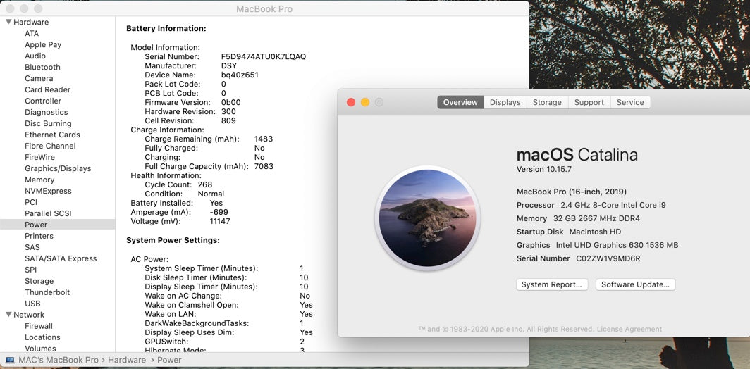 Apple 2019 16 in MacBook Pro TB 2.4GHz 8-Core i9 32GB RAM 1TB SSD RP5300M 4GB