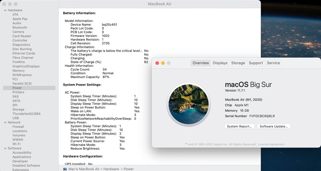Apple 2020 13 in MacBook Air M1 Chip 8-Core CPU 7-Core GPU 16GB RAM 256GB SSD