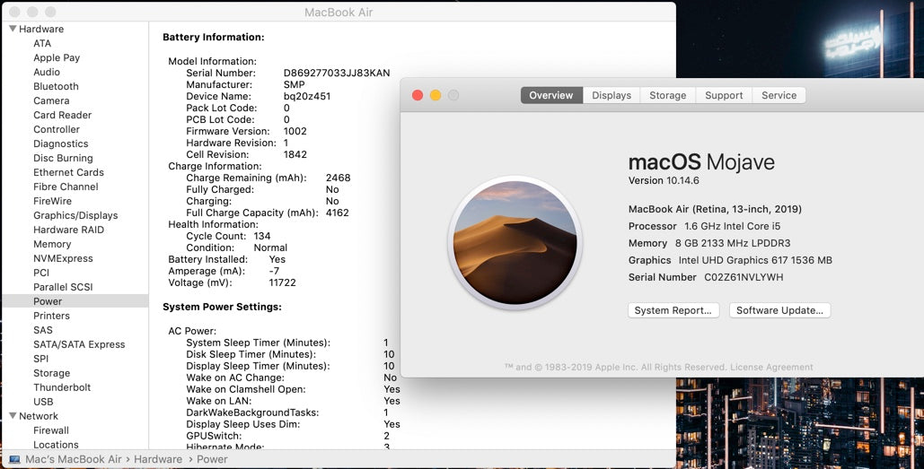 Apple 2019 13 in MacBook Air 1.6GHz Dual-Core i5 8GB RAM 256GB SSD IUG617