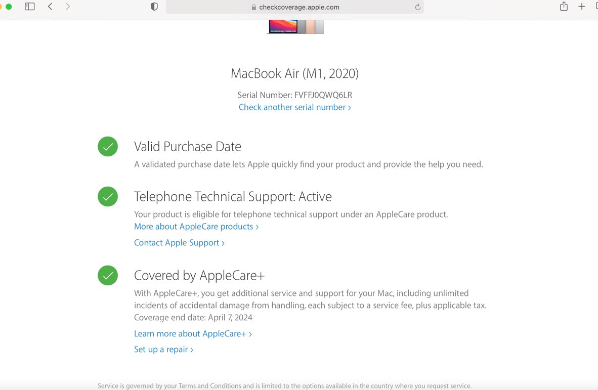 Apple 2020 MacBook Air M1 Chip 8-Core CPU 7-Core GPU 16GB RAM 256GB SSD AC+