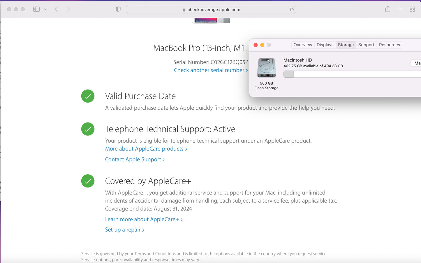Apple 2020 13 in MacBook Pro M1 8-Core CPU 8-Core GPU 16GB RAM 512GB SSD AC+
