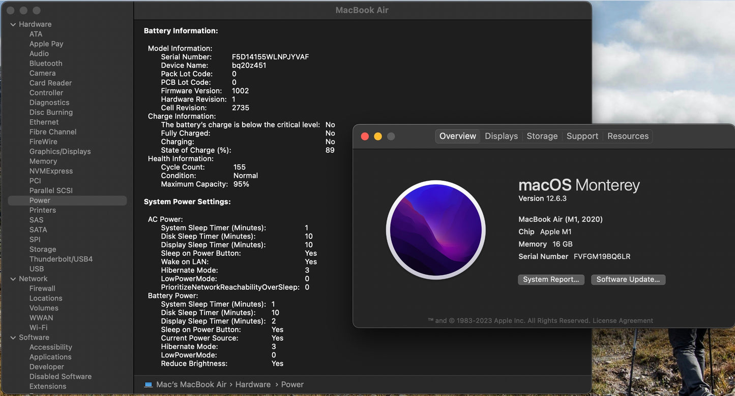 Apple 2020 MacBook Air M1 3.2GHz 8-Core CPU 7-Core GPU 16GB RAM 256GB SSD