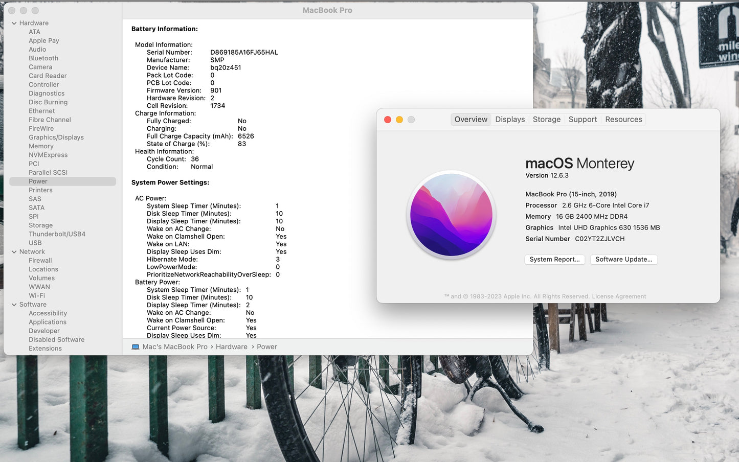Apple 2019 MacBook Pro 15 in TB 2.6GHz 6-Core i7 16GB RAM 256GB SSD RP555X