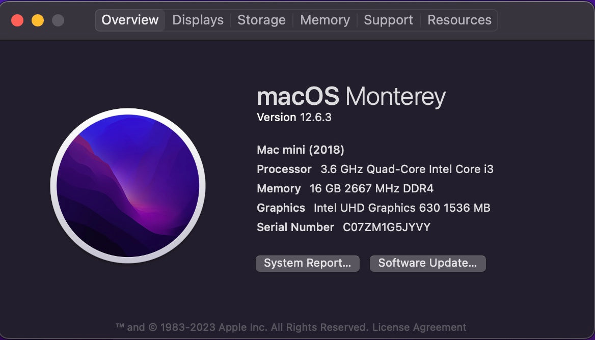 Apple 2018 Mac mini 3.6GHz Quad-Core i3 16GB RAM 128GB SSD IUG630