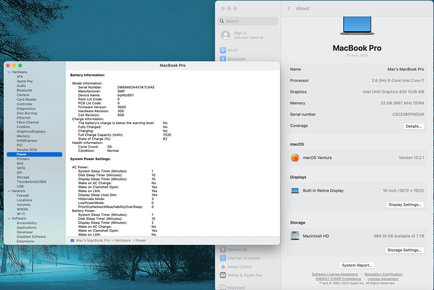 Apple 2019 MacBook Pro 16 in TB 2.6GHz 6-Core i7 32GB RAM 1TB SSD RP5300M 4GB