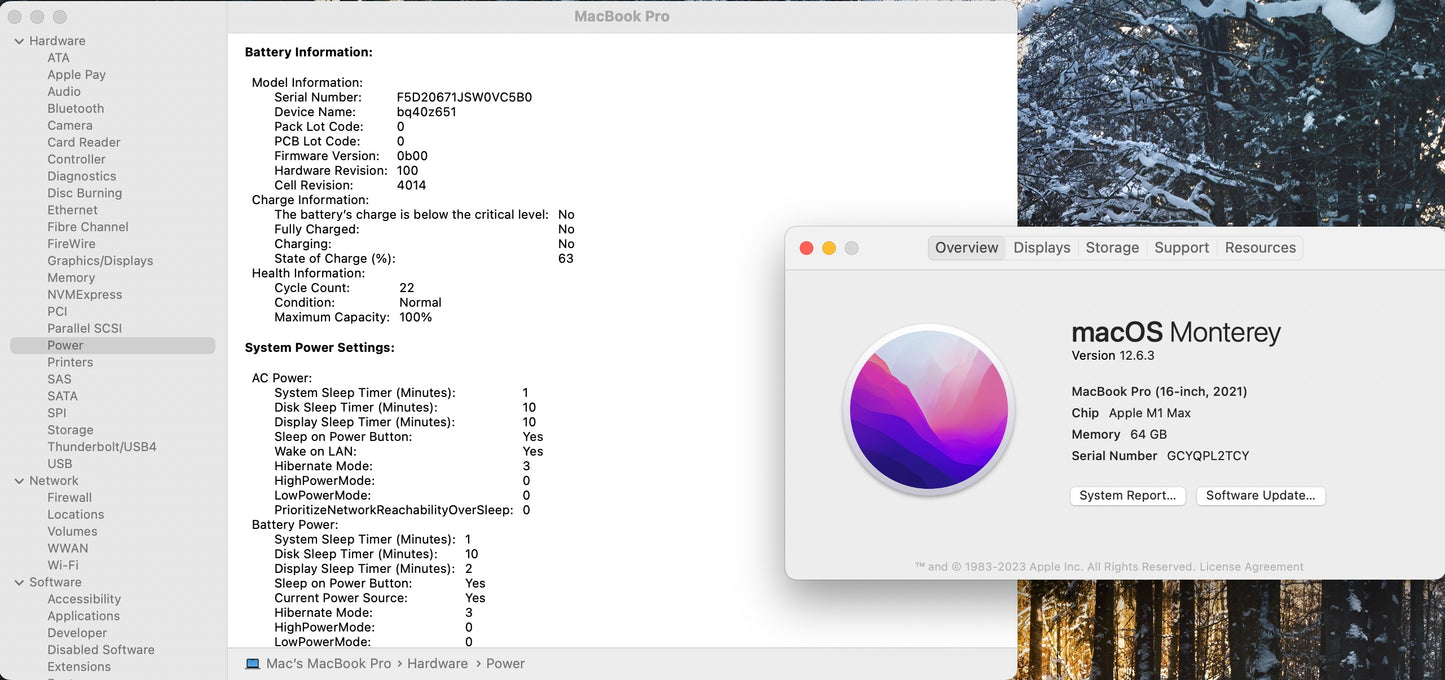 Apple 2021 MacBook Pro 16 in M1 MAX (10-Core) (32-Core) GPU 64GB RAM 4TB SSD AC+