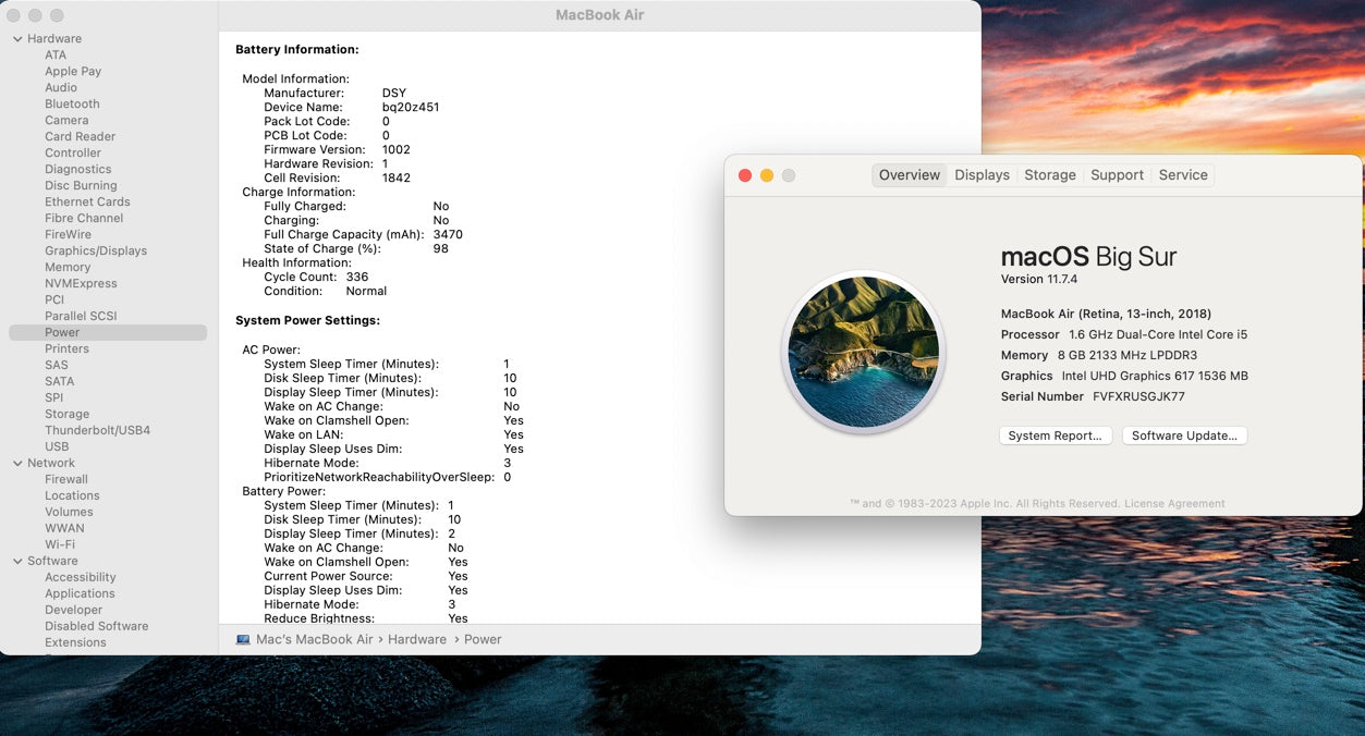 Apple 2018 MacBook Air 13 in 1.6GHz Dual-Core i5 8GB RAM 128GB SSD IUG 617
