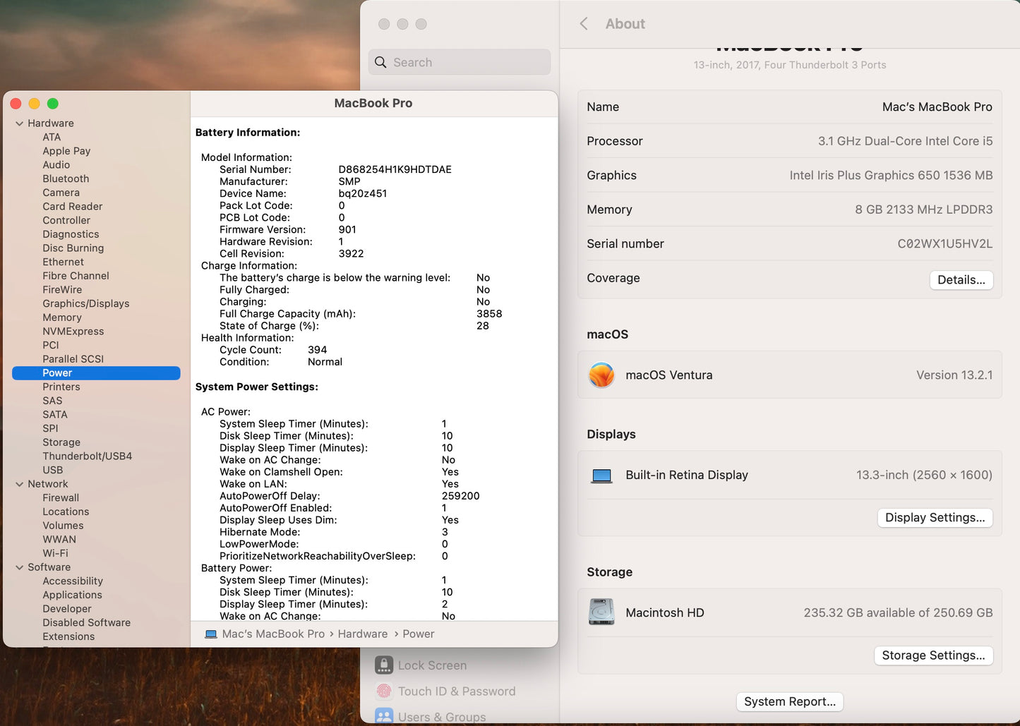Apple 2017 MacBook Pro 13 in TB 3.1GHz Dual-Core i5 8GB RAM 256GB SSD IIPG650