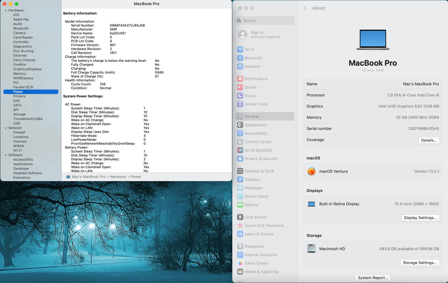 Apple 2018 MacBook Pro 15 in TB 2.9GHz 6-Core i9 32GB RAM 512GB SSD RP560X 4GB